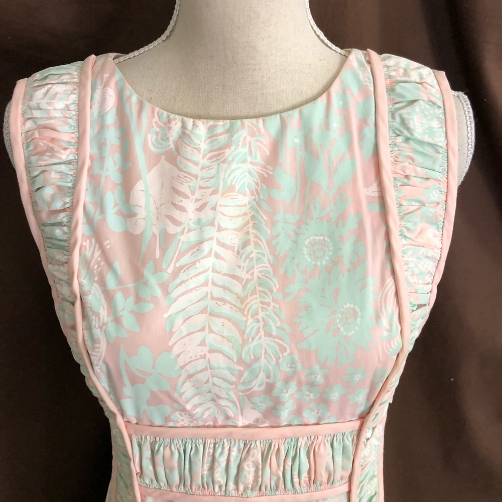 Vintage Lilly Pulitzer "The Lilly" Maxi Dress S M - Picture 2 of 8